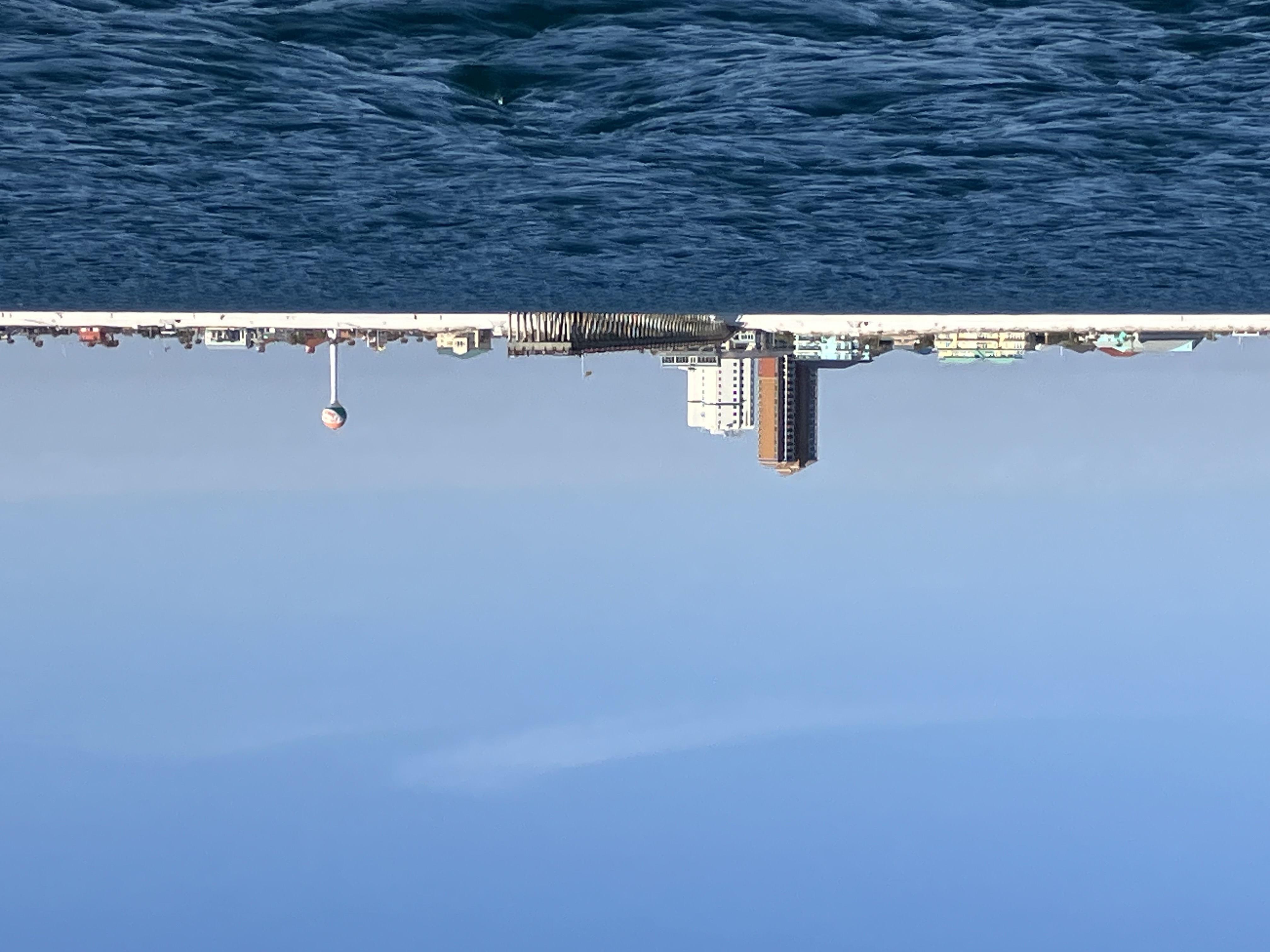 A picture of the Pensacola Beach coast line.